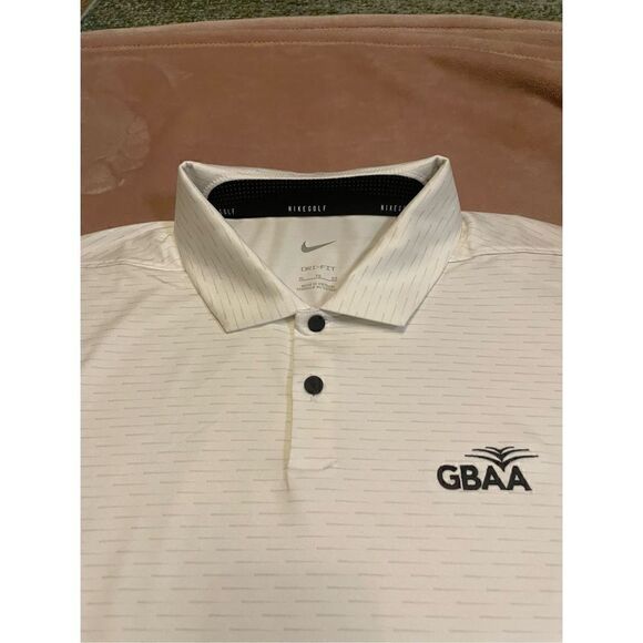 Men’s Nike Golf Polo Shirt GBAA Size XL / Beige - Picture 13 of 14